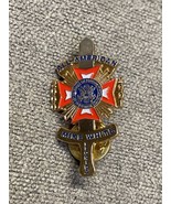 Vintage VFW Veterans of Foreign Wars All-American 00-01 Tie Lapel Pin Cl... - £9.34 GBP