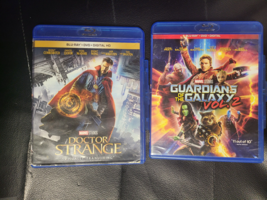 Lot Of 2 :Guardians Of The Galaxy: Vo L 2 (Bd + Dvd)+ Doctor Strange [BD/NO Dvd] - £7.74 GBP