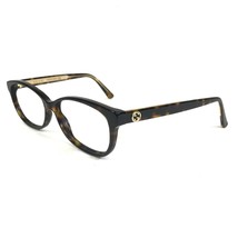 Gucci Eyeglasses Frames GG0309O 002 Tortoise Gold Rectangular Full Rim 54-16-140 - £110.12 GBP