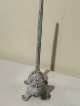 New rustic floor Puppy Toilet Roll holder in distressed iron - SALE image 3