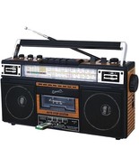 Supersonic SC-3201BT-WD Retro 4-Band Radio and Cassette Player with Blue... - £61.83 GBP