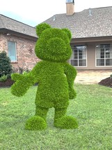 Outdoor Animal Bear in Shorts Topiary Green Figures covered in Artificia... - $2,566.00