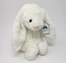 New W Tag Jellycat Bashful Medium Creme Bunny Rabbit Stuffed Animal Plush Toy - £29.77 GBP