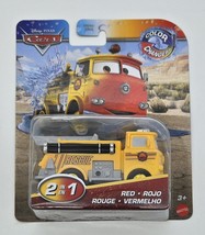 Disney Pixar Cars 2025 Color Changers Race &amp; Rescue Red Fire Truck New - $21.87