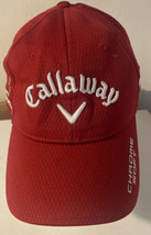 Callaway Chrome Soft Golf Hat Adjustable Tour Authentic Great Big Bertha Red - $34.64