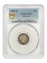 1905-O 10C PCGS F15 (Micro O) - $356.48