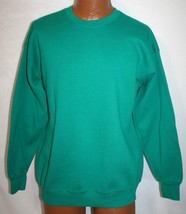 Vintage Lee Sturdy Sweats Blank Green Heavyweight USA Made Sweatshirt Me... - $24.74