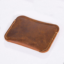 Men&#39;s Credit Card Holder Slim Handmade Minimalist Money Purse Bag Small ... - $26.99