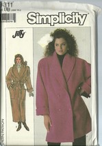 Simplicity Sewing Pattern 8311 Misses Womens Coat 2 Lengths Size SM M L XL New - $14.99