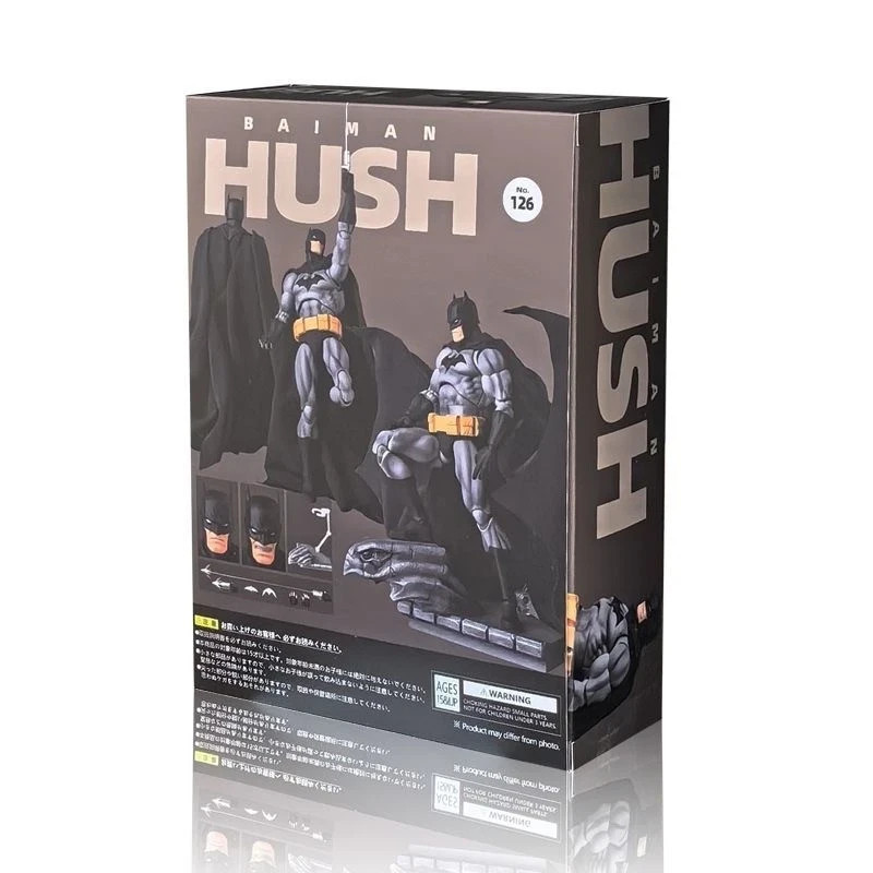 In Stock CT Toys MAFEX No.126 Hush Batman Black Ver. Action Figure New Boxed Item image 2
