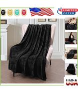 Double-Sided Plush Fleece Blanket - Extra Large 300GSM Warmth for Home o... - $526.10 MXN