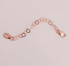 Rose Pink Gold Round Link Extender Safety Chain Necklace Bracelet 1 - 10&quot; ( G-1) - £5.90 GBP