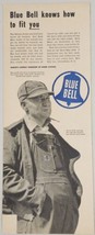 1948 Print Ad Blue Bell Bib Overalls &amp; Blanket Lined Jacket Greensboro,NC  - $19.51
