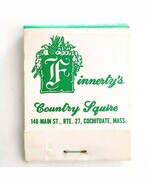 Finnerty&#39;s Country Squire Restaurant Vintage Matchbook Cochituate Unstru... - $28.07 CAD