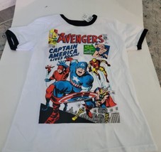 Marvel Comics Graphic Shirt Youth Size Medium 10-12 Avengers Captain America - £14.11 GBP