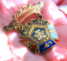 Haunted Antique Pin Mystic Order Of The Veiled Prophets Of The Enchanted Realm - £354.70 GBP