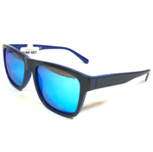 GUESS Sonnenbrille GU6882 92X Blau Grau Quadrat Rahmen Mit Verspiegelte Gläser - £40.54 GBP