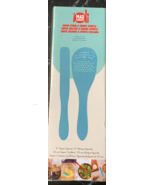 Mad Hungry Spurtle Silicone Set 2-Piece - Kitchen Super Spoon &amp; Skinny S... - $16.71