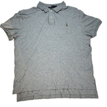 Polo Ralph Lauren Shirt Pima Soft Touch S/S Mens XL Pony Logo Heather Gray - £9.22 GBP