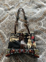 vintage Mary Frances jeweled  horse shoulder bag purse - $133.65