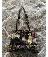 vintage Mary Frances jeweled  horse shoulder bag purse - £105.13 GBP