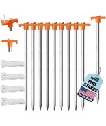 Eurmax Usa Galvanized Non-Rust Camping Family Tent Pop Up Tent Stakes Ic... - $33.94