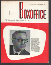 Boxoffice 9/10/1973-Sherrill C Corwin-Metropolitan Theatres of Los Angeles-th... - £29.78 GBP