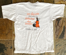 Jazz Alley Casino T Shirt Halloween Witches Brew White 90s Vtg XL Black ... - $20.00