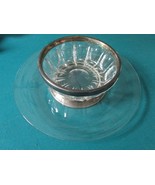 STERLING SILVER RIM AND CRYSTAL PLATTER AND BOWL  - $196.32 CAD
