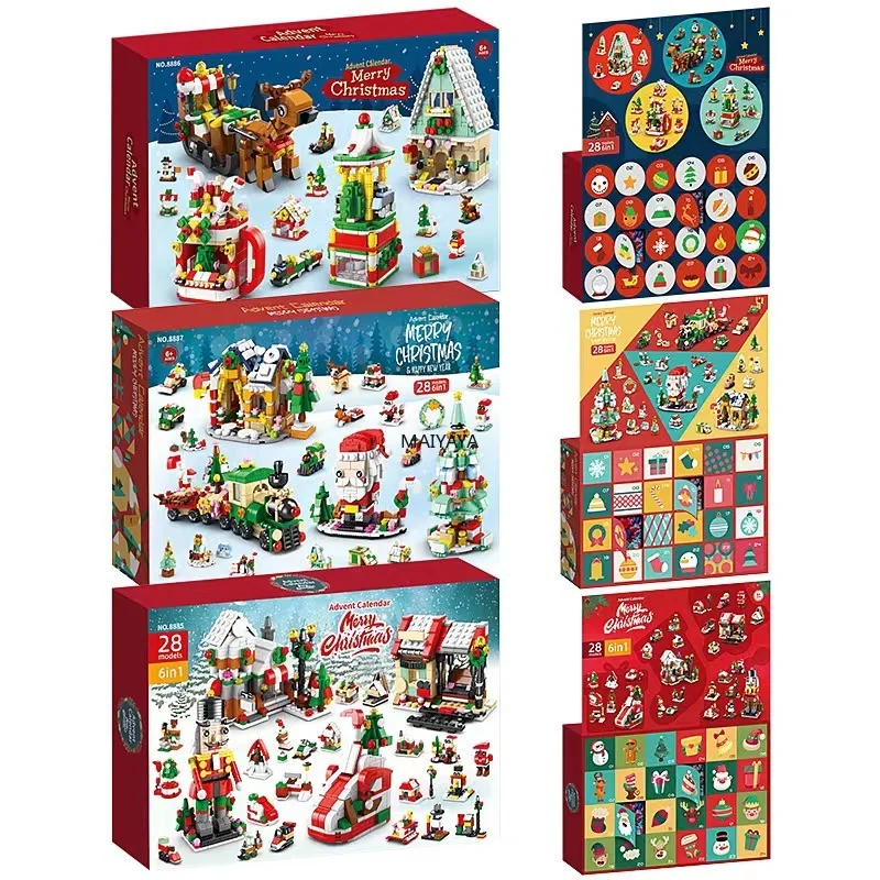 Christmas Building Block Advent Calendar 24 Days Of Christmas Countdown 2024 - £22.41 GBP+