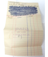 C. Young &amp; Sons Plants and Cut Flowers 1910 Olive Street Bill Invoice St... - $18.95