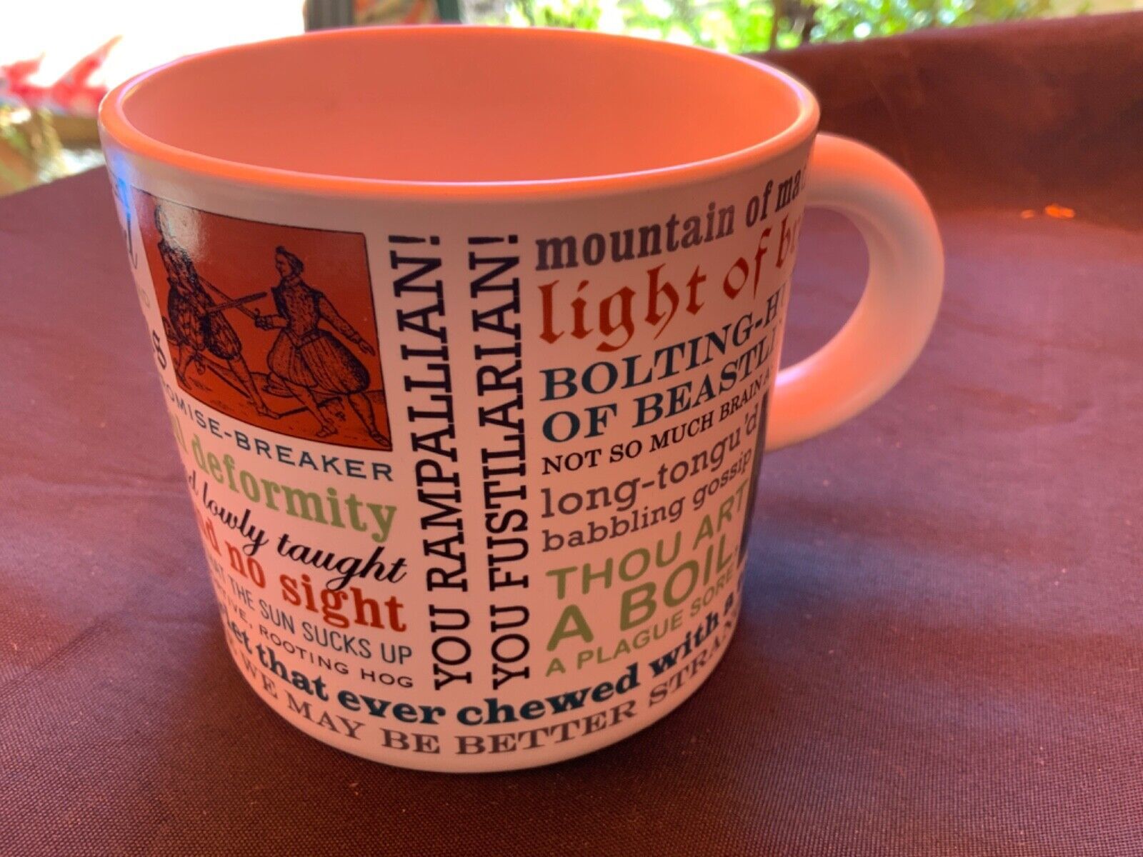 2014 Shakespearean Insults Coffee Mug Unemployed Philosophers Guild - £7.05 GBP