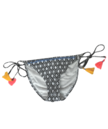 NWT Xhilaration Hipster Bikini Swim Bottom Small Black White Geometric T... - $15.25