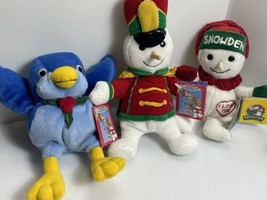 Rare New With Tags Snowden Plush Lot 1998 1999 9” 8” Target Snowman Christmas - £18.30 GBP