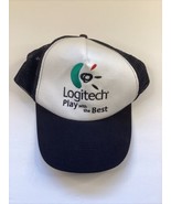 Hat Vintage Logitech Play With The Best Truckers Mesh Adjustable 100% Co... - £15.50 GBP