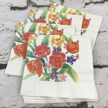 Vintage 1991 Chesapeake Floral Paper Luncheon Picnic Napkins Lot Of 10 - £7.88 GBP