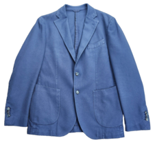 L.B.M. 1911 Classic-Fit Blue Woven Cotton-Linen Sport Coat 50R - $125.00