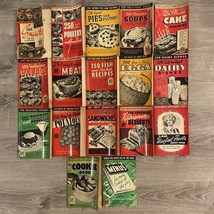 17 LOT OF 1940 Encyclopedia of cooking Culinary Arts Institute COOKBOOKS Vtg - £54.29 GBP