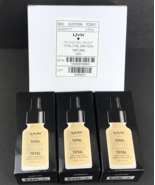 NYX Total Control Drop Foundation Box of 3 Color TCDF07 Natural 0.43 oz NEW - €8,44 EUR