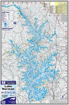 Lake Norman NC Laminated Wall Map (KF) - £45.21 GBP