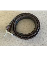 Men’s DOCKERS Casual ‘Braided’ BROWN Belt 45” L x 1  1/8” W  Style 11DO0421 - $29.46 CAD