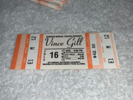 VINCE GILL UNUSED 1997 CONCERT TICKETS WARWICK MUSICAL THEATRE Country E... - £7.07 GBP