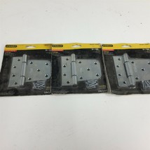 (3) Stanley 3-1/2&quot; Bearing T Hinges S808-667 Zinc Plated - Lot of 3 - $27.99