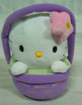 Hello Kitty In Purple Easter Basket 6&quot; Plush Stuffed Animal Toy - £12.27 GBP