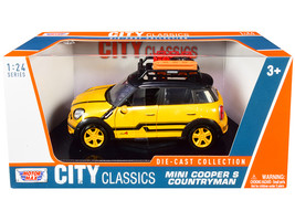 Mini Cooper S Countryman with Roof Rack and Accessories Yellow Metallic and Blac - $42.27