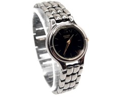 Womens Pulsar Watch New Battery Black Dial And Band V810-0760 - £15.57 GBP