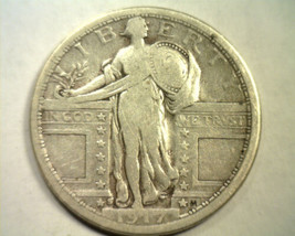 1917-S Type 1 Standing Liberty Quarter Fine / Very Fine F/VF Nice Original Coin - £108.83 GBP
