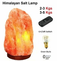 Himalayan Salt Lamp Crystal Pink Rock Gift Birthday Natural Healing 100% Genuine - £13.99 GBP+