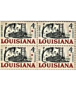 U S Stamp - Plate Block of 4 stamps. 4 cent - Louisiana Statehood 1812-1962 - £2.74 GBP