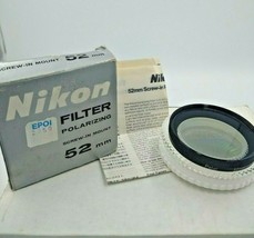Nikon Nikkor Polarizing Filter Screw-In Mount 52mm Lens Filter w/ Acryli... - $29.71